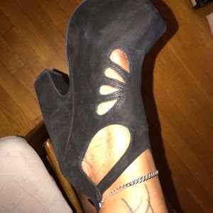 Black Chunky Jeffrey Campbell Heels